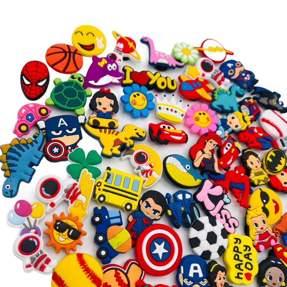 10 mix new crocs shoes charms